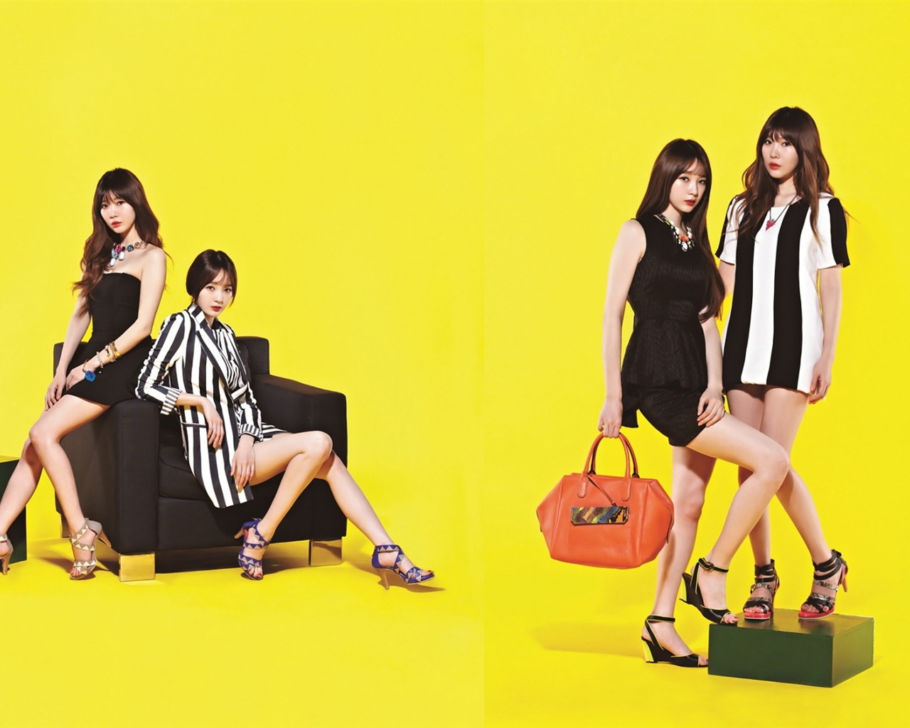 Davichi, корейский группы девушки дуэт, HD обои #7 - 1280x1024
