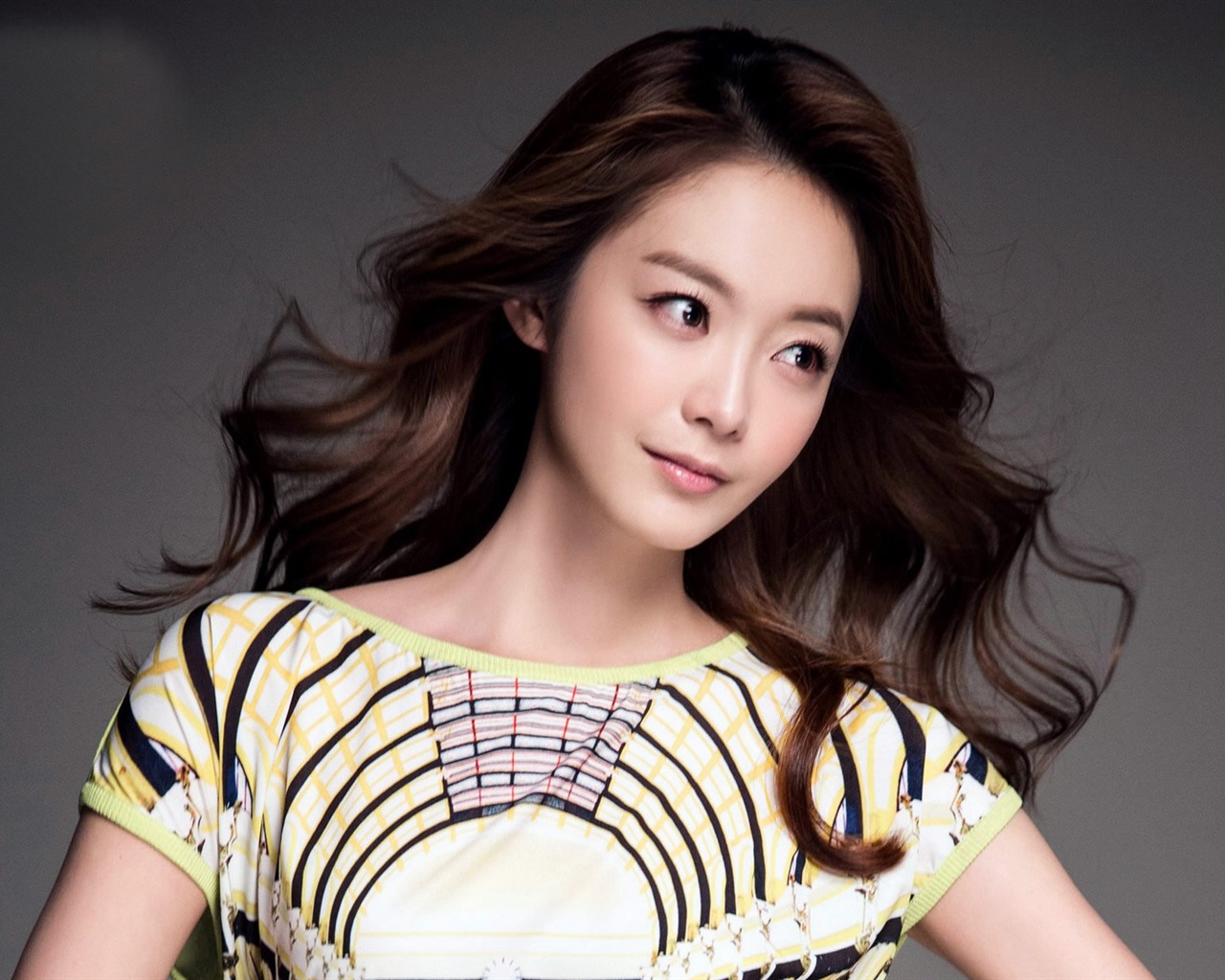 Jeon So-Min, coreano hermosa niña, fondos de pantalla de alta definición #1 - 1280x1024