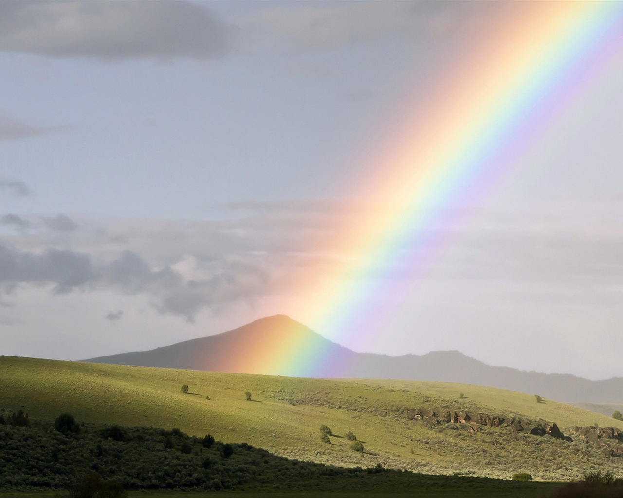 Fondos de pantalla HD paisaje rainbow Hermosas #3 - 1280x1024