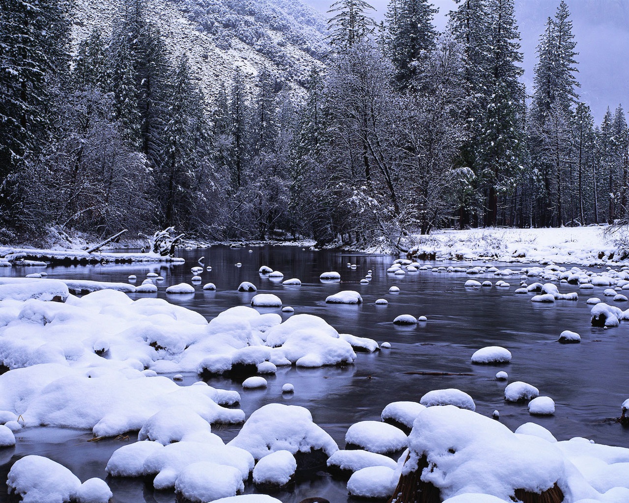 Krásná zima sníh, Windows 8 panoramatické, širokoúhlé tapety #10 - 1280x1024