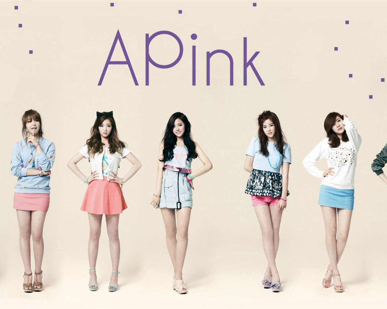 Korejský hudební dívčí skupina, růžové HD tapety na plochu #2 - 1280x1024