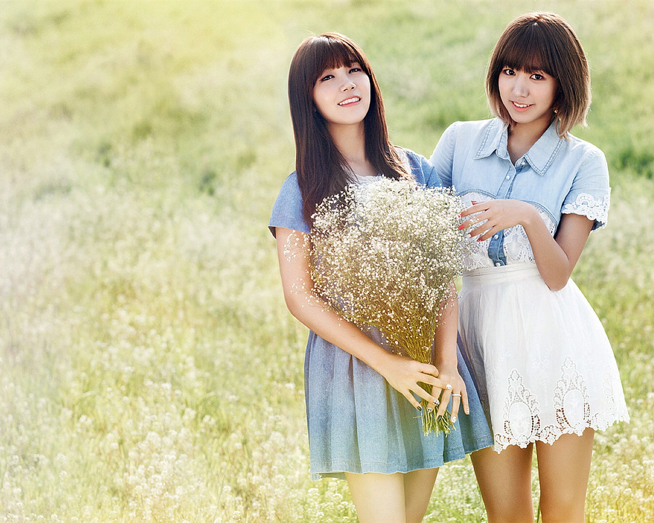 Korejský hudební dívčí skupina, růžové HD tapety na plochu #8 - 1280x1024