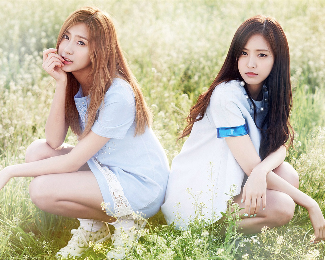 Korejský hudební dívčí skupina, růžové HD tapety na plochu #9 - 1280x1024