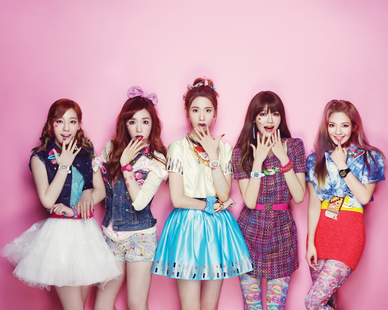 Girls Generation SNSD Casio Kiss Me Baby-G tapety #11 - 1280x1024