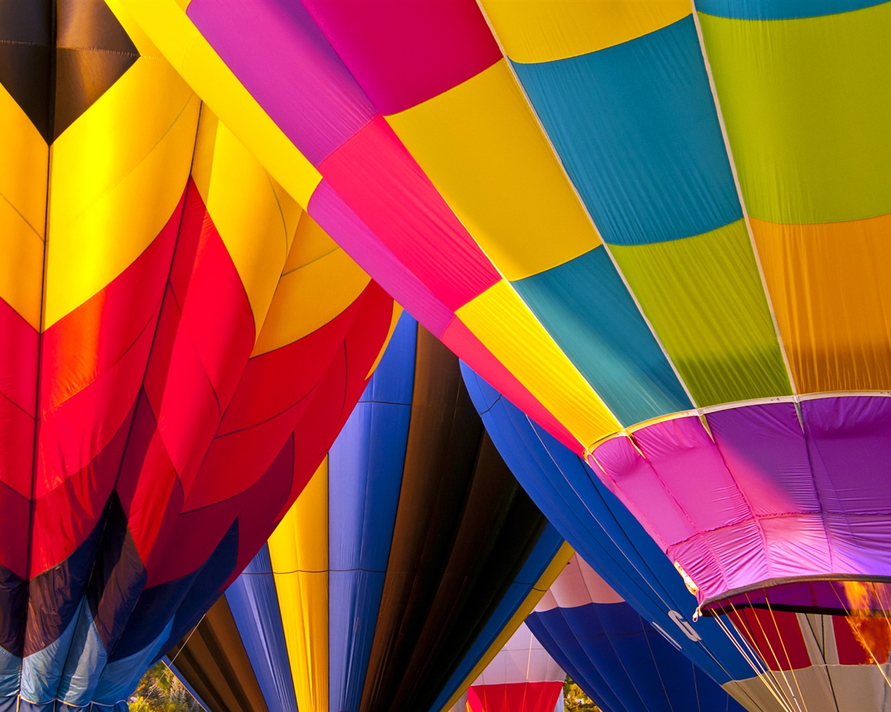 Rainbow hot air balloon, Windows 8 theme HD wallpapers #6 - 1280x1024