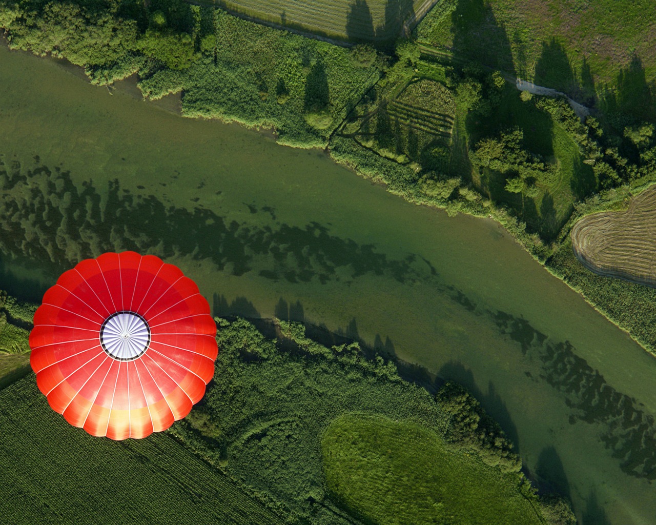 Радуга воздушный шар, Windows 8 тема HD обои #8 - 1280x1024