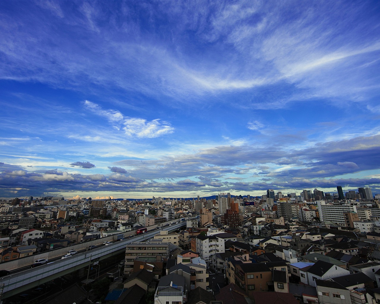 일본의 도시 아름다운 풍경, 윈도우 8 테마 배경 화면 #4 - 1280x1024