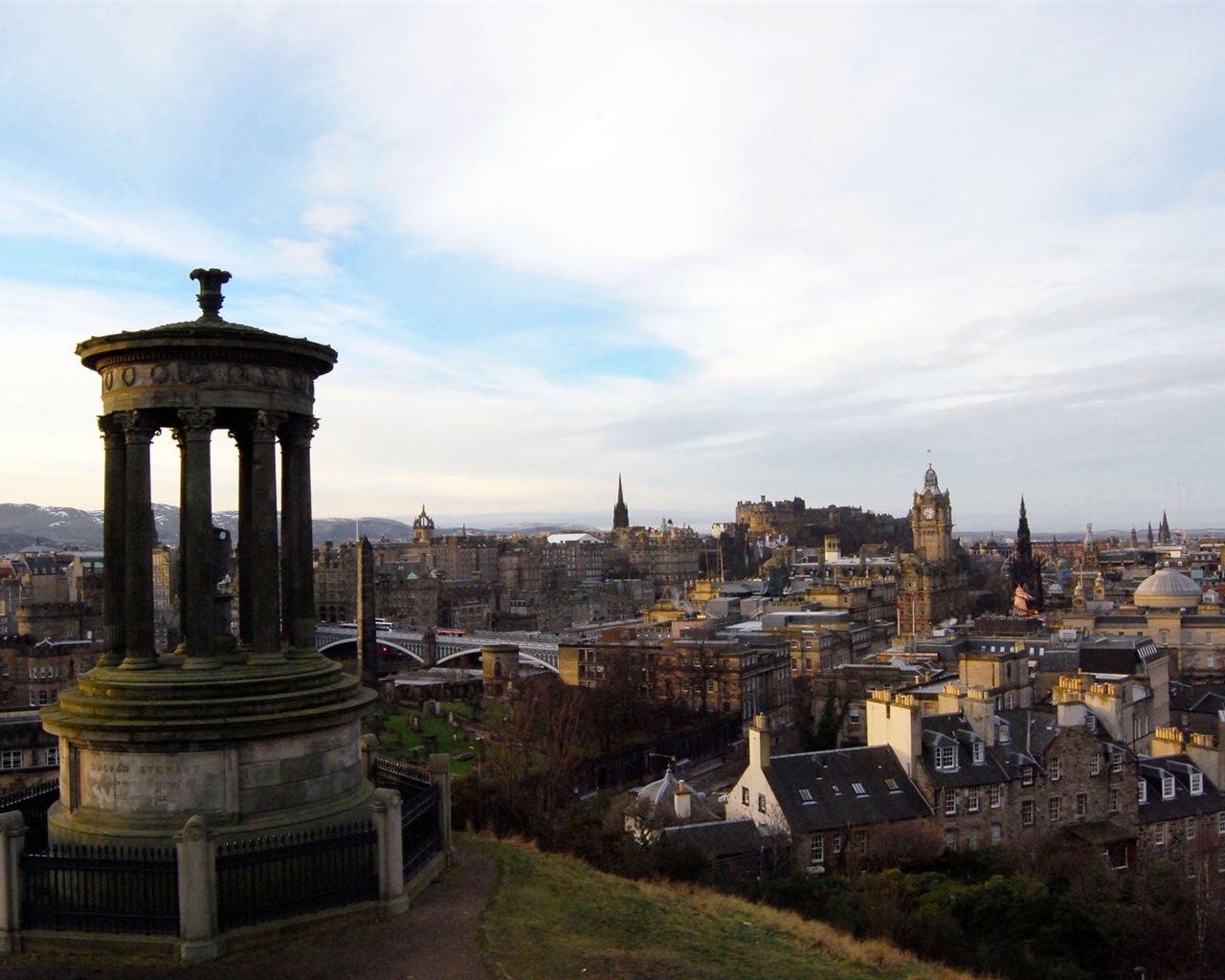에든버러, 스코틀랜드의 HD 배경 화면의 아름다운 도시 #3 - 1280x1024