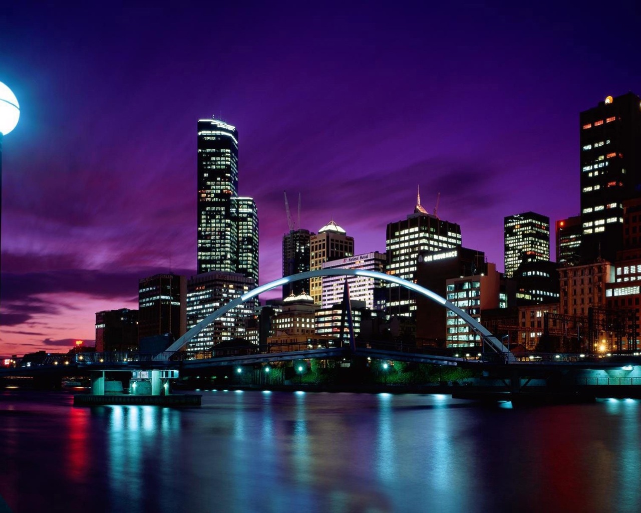 澳大利亚 墨尔本 城市风景 高清壁纸3 - 1280x1024