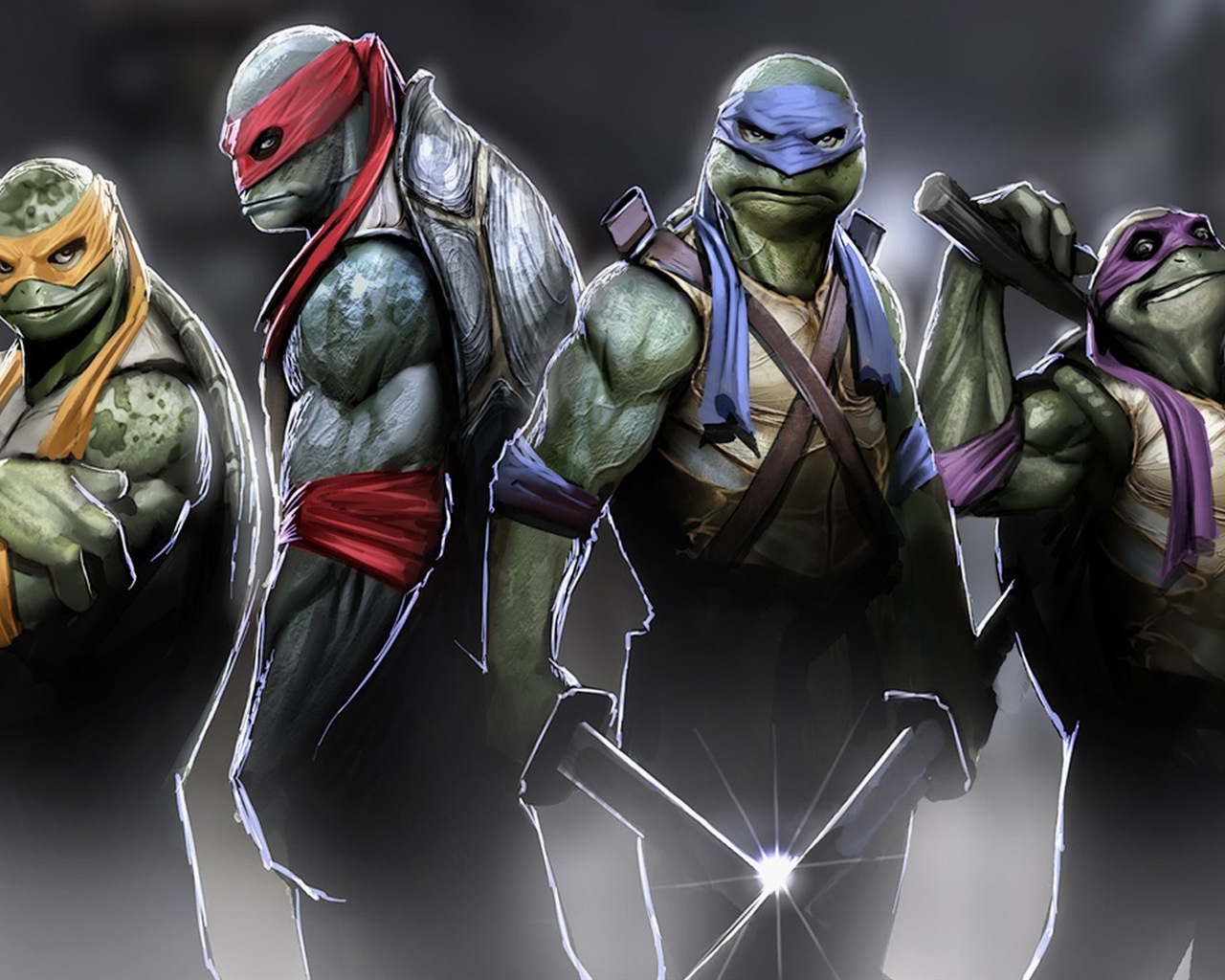 2014 Teenage Mutant Ninja Turtles HD movie wallpapers #12 - 1280x1024