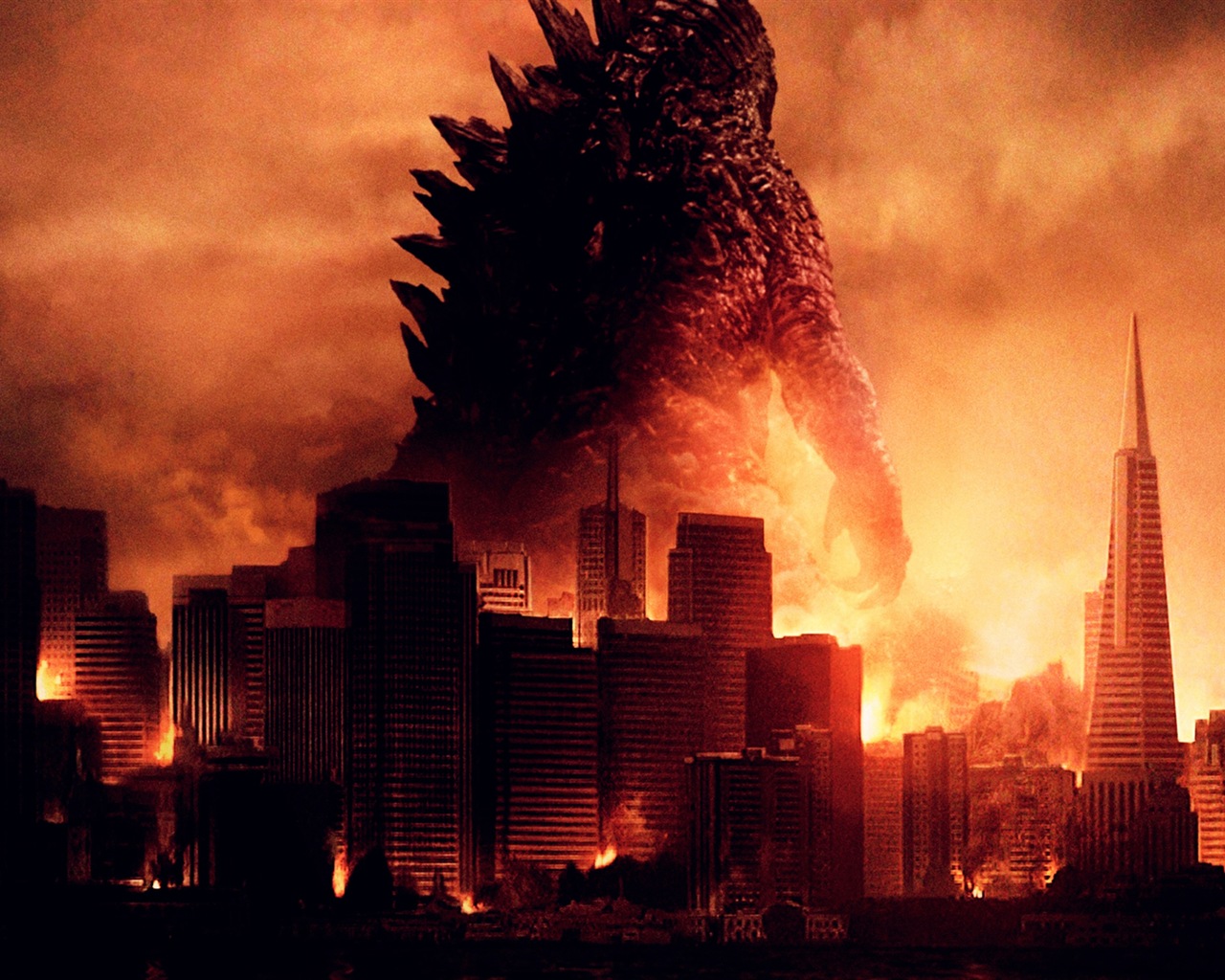 Godzilla 2014 film de fonds d'écran HD #1 - 1280x1024