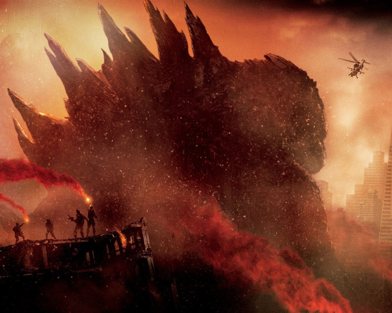 Godzilla 2014 Fondos de película HD #12 - 1280x1024