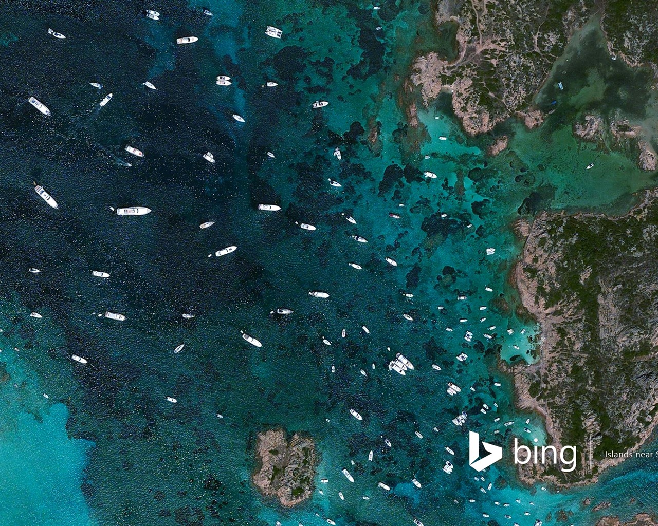 Microsoft Bing HD обои: Вид с воздуха на Европе #2 - 1280x1024