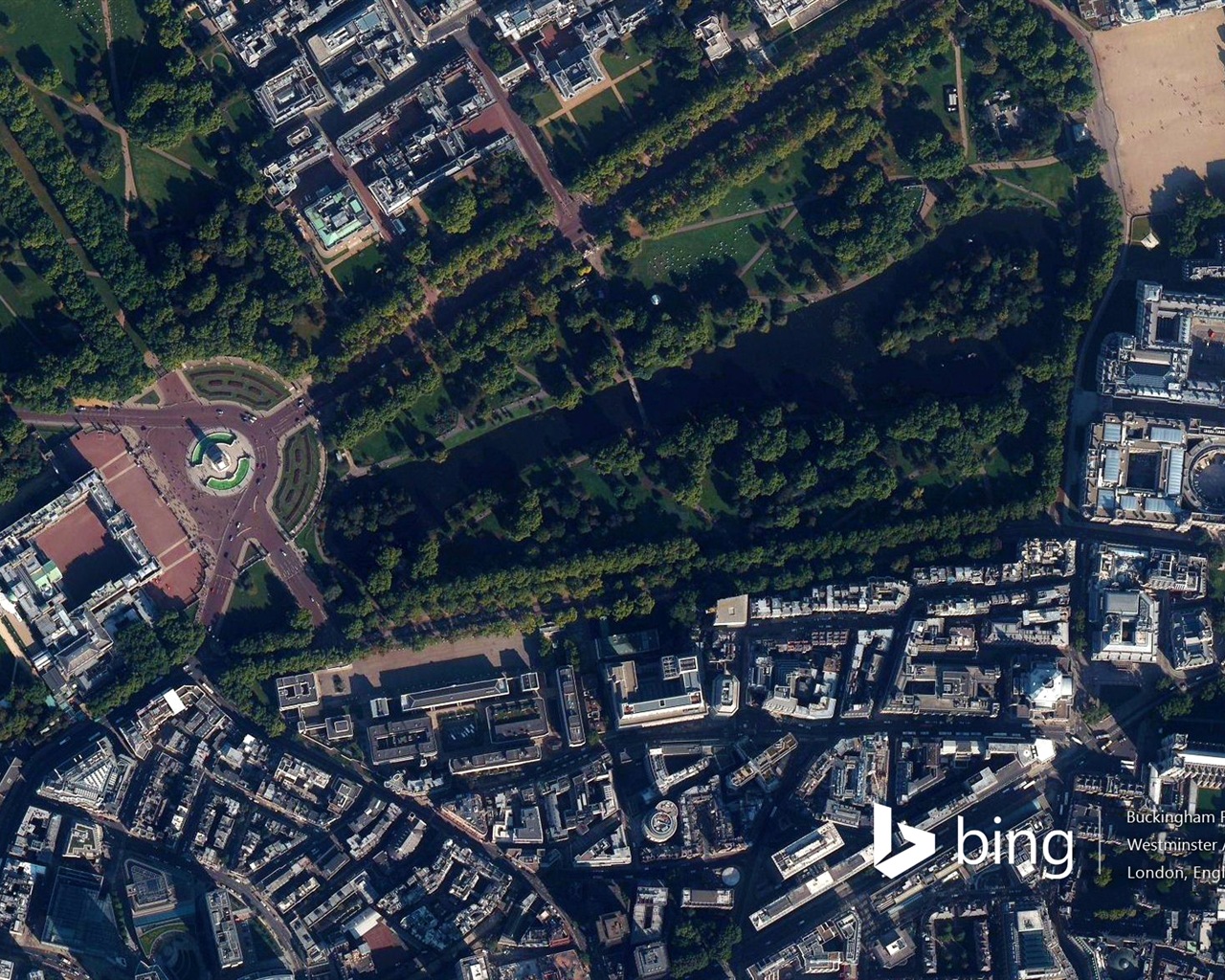 Microsoft Bing écran HD: Vue aérienne de l'Europe #3 - 1280x1024