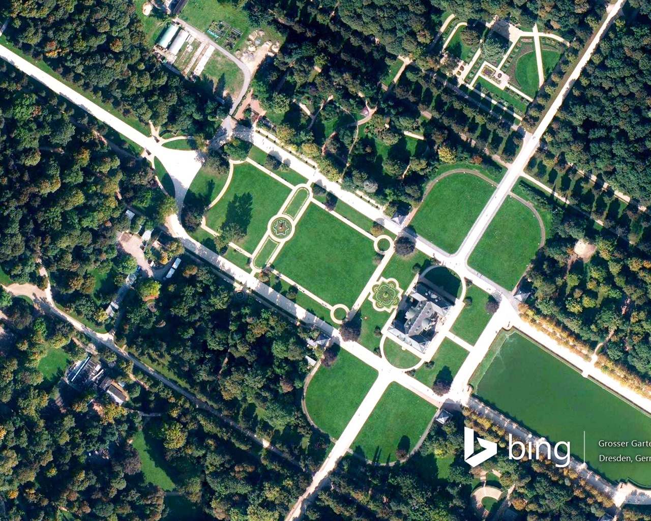 Microsoft Bing HD Wallpapers: Luftaufnahme von Europa #7 - 1280x1024