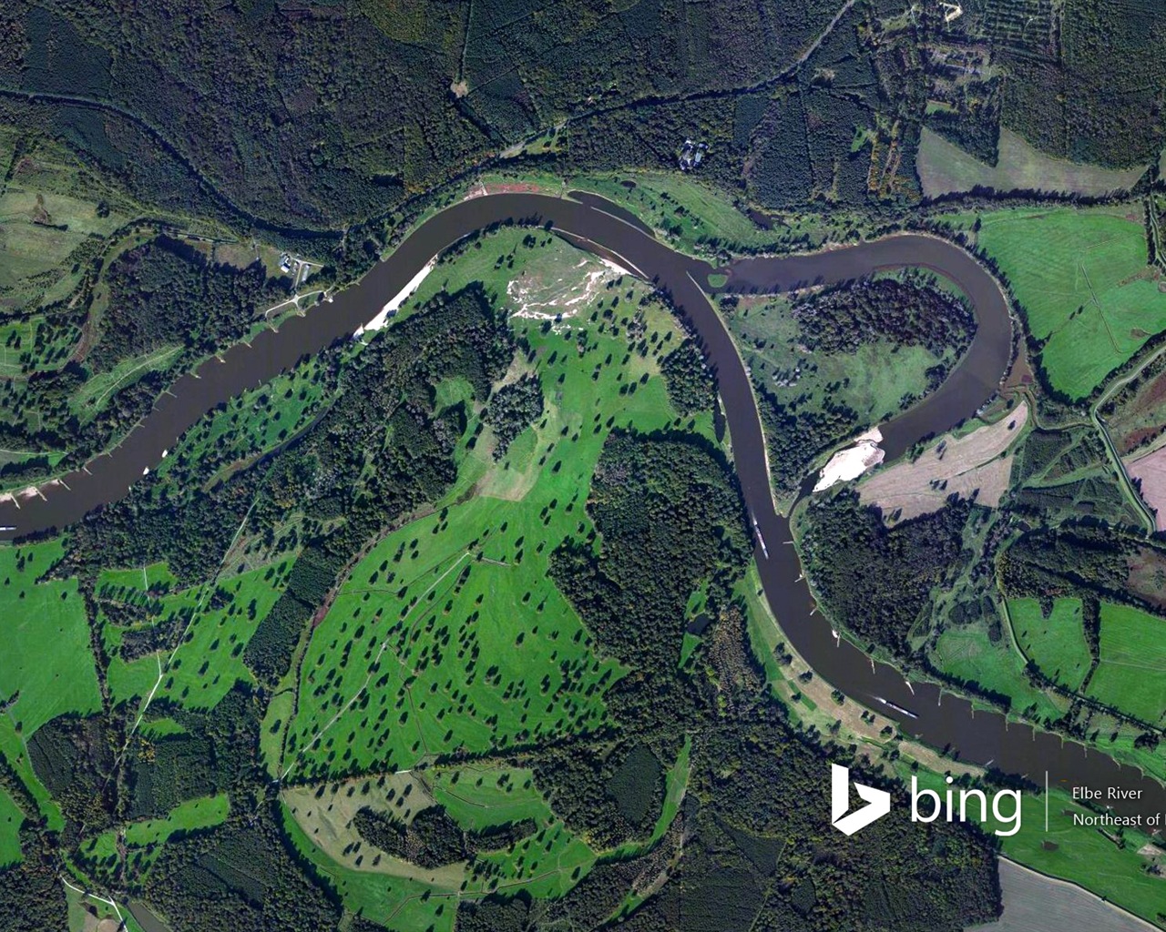 Microsoft Bing HD обои: Вид с воздуха на Европе #9 - 1280x1024