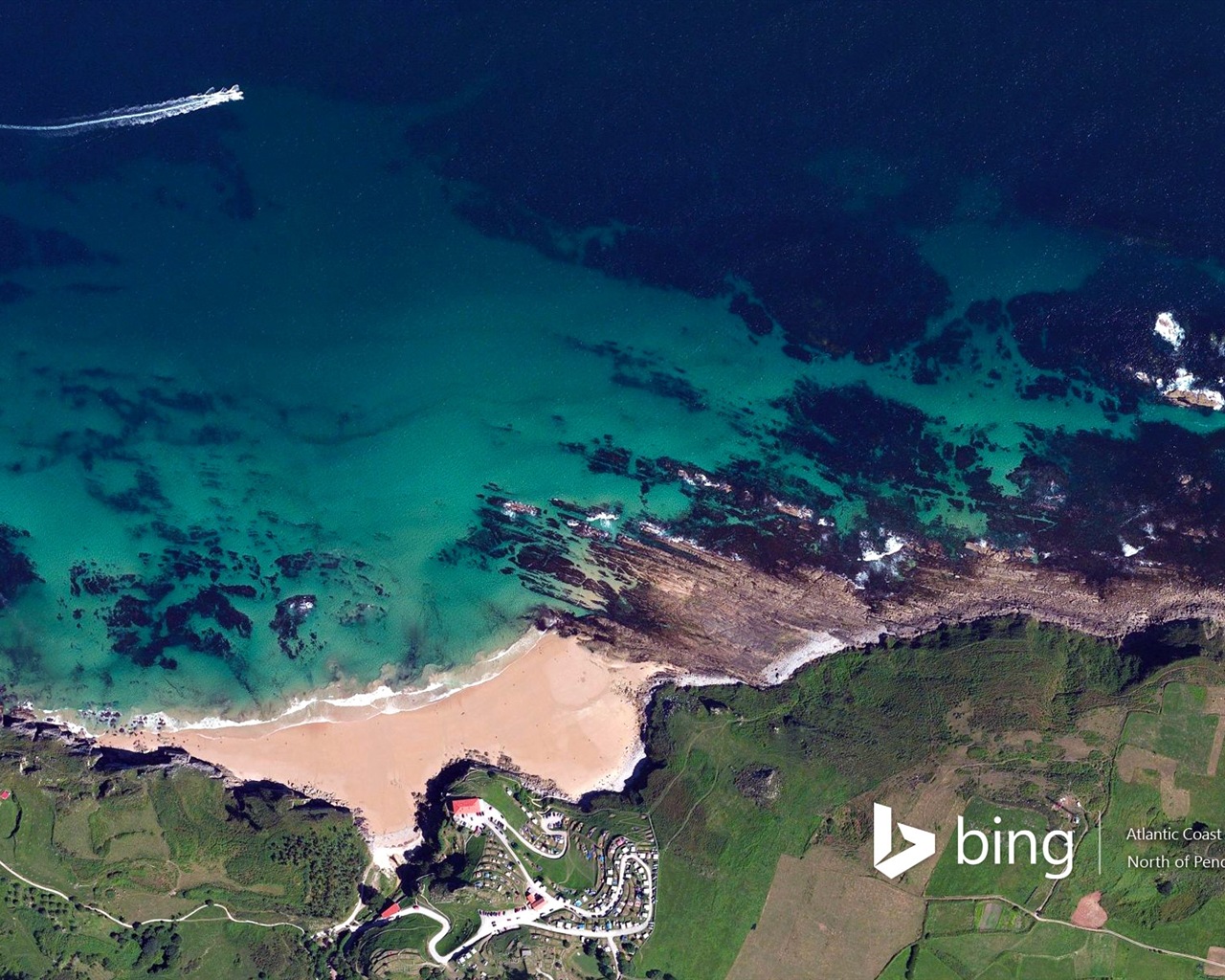 Microsoft Bing HD обои: Вид с воздуха на Европе #13 - 1280x1024
