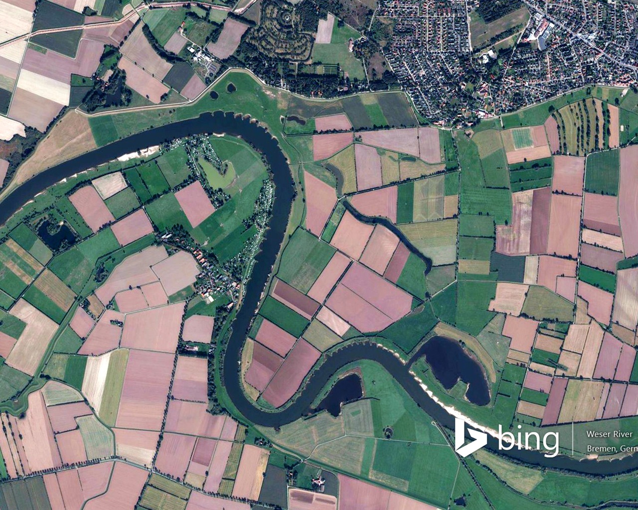 Microsoft Bing HD обои: Вид с воздуха на Европе #18 - 1280x1024