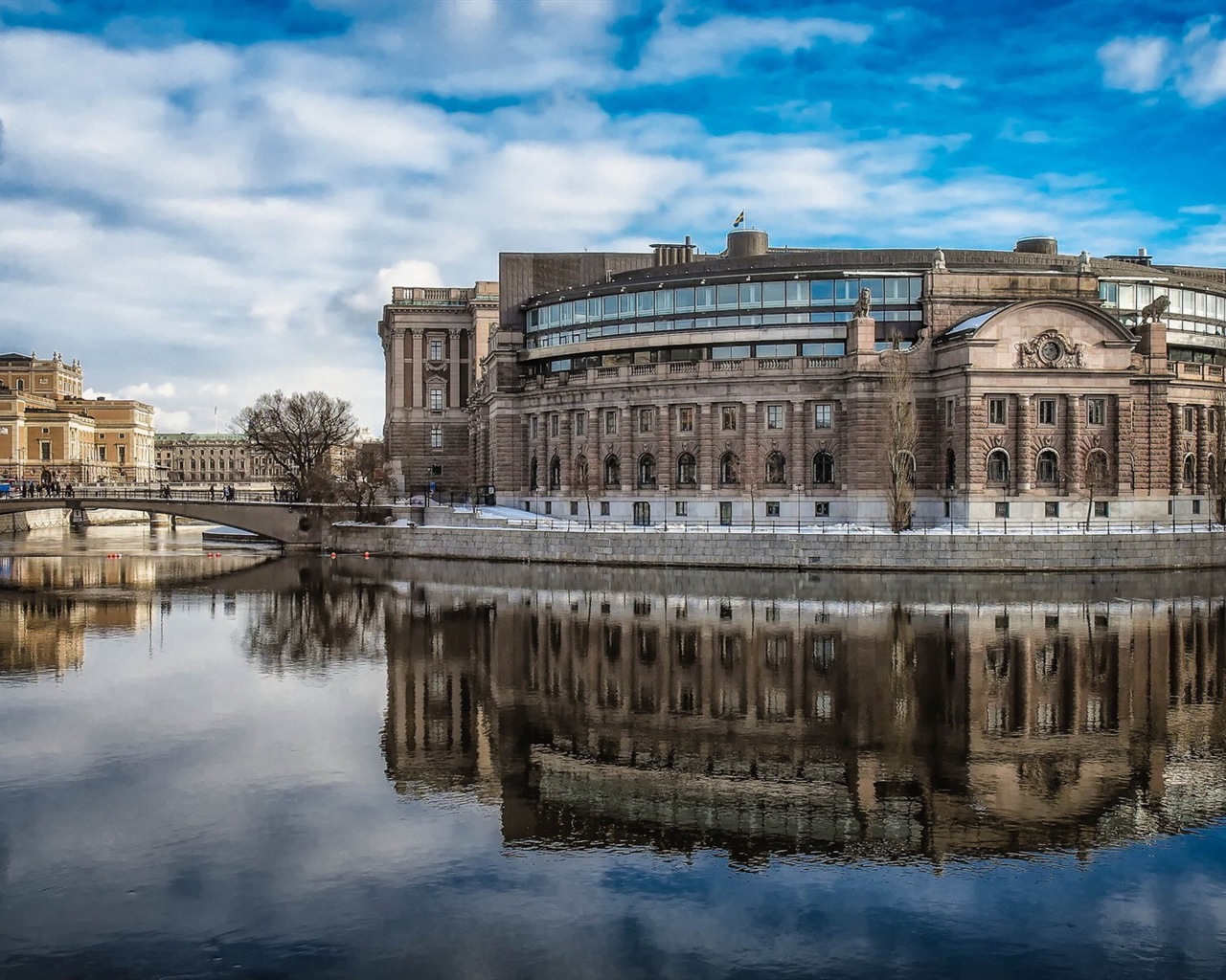 Stockholm, Švédsko, město krajina tapety #1 - 1280x1024