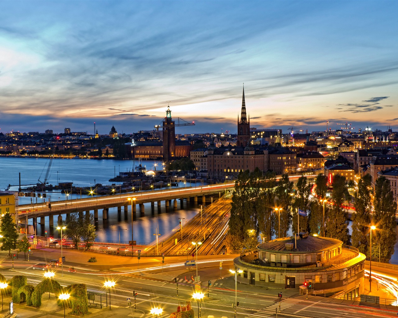 瑞典首都 斯德哥尔摩 城市风景壁纸5 - 1280x1024