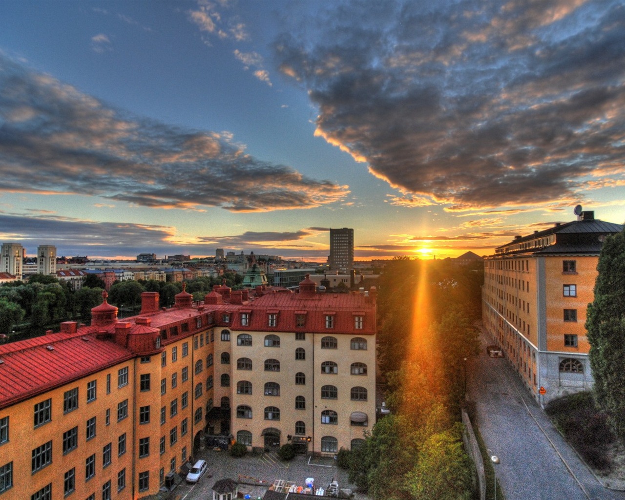 Stockholm, Švédsko, město krajina tapety #10 - 1280x1024