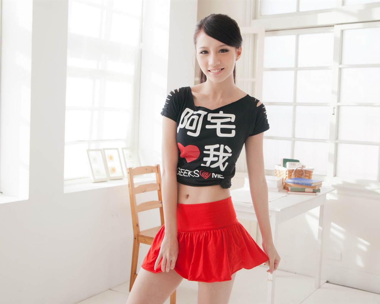 Tchaj-wan dívky vnitřní SunnyLin HD tapety na plochu #5 - 1280x1024