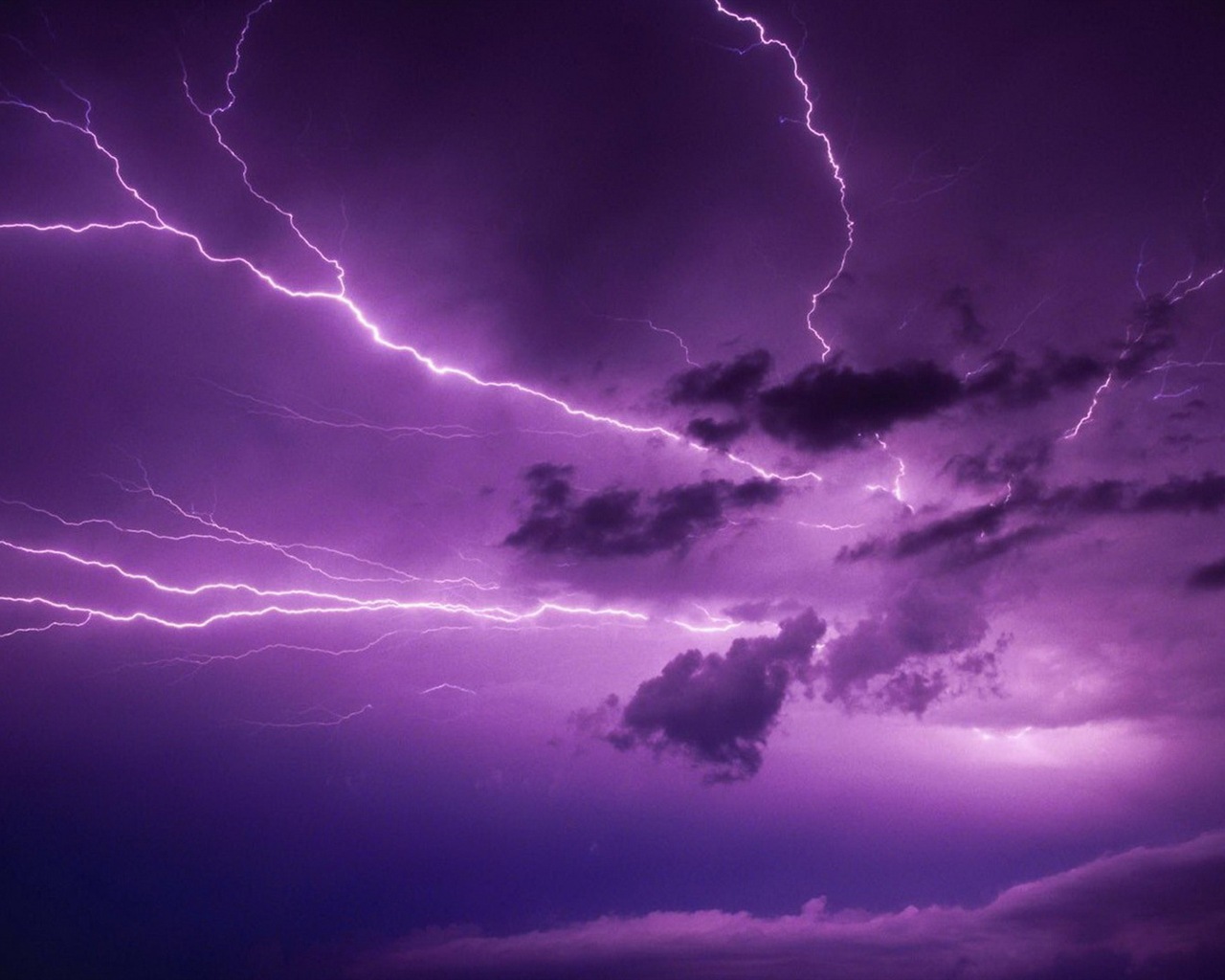 Lightning thunder HD wallpapers #3 - 1280x1024