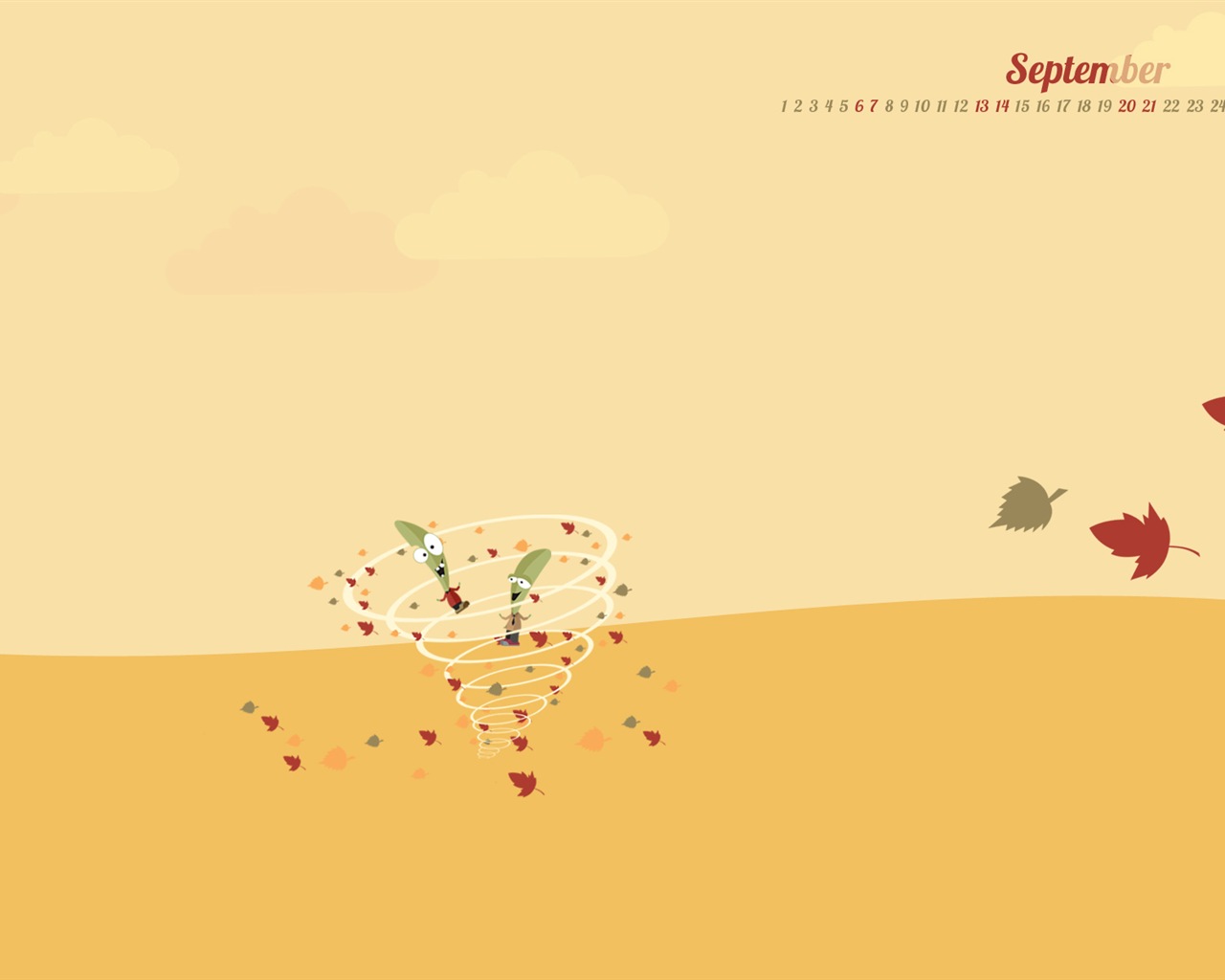 September 2014 Kalender Tapete (2) #9 - 1280x1024