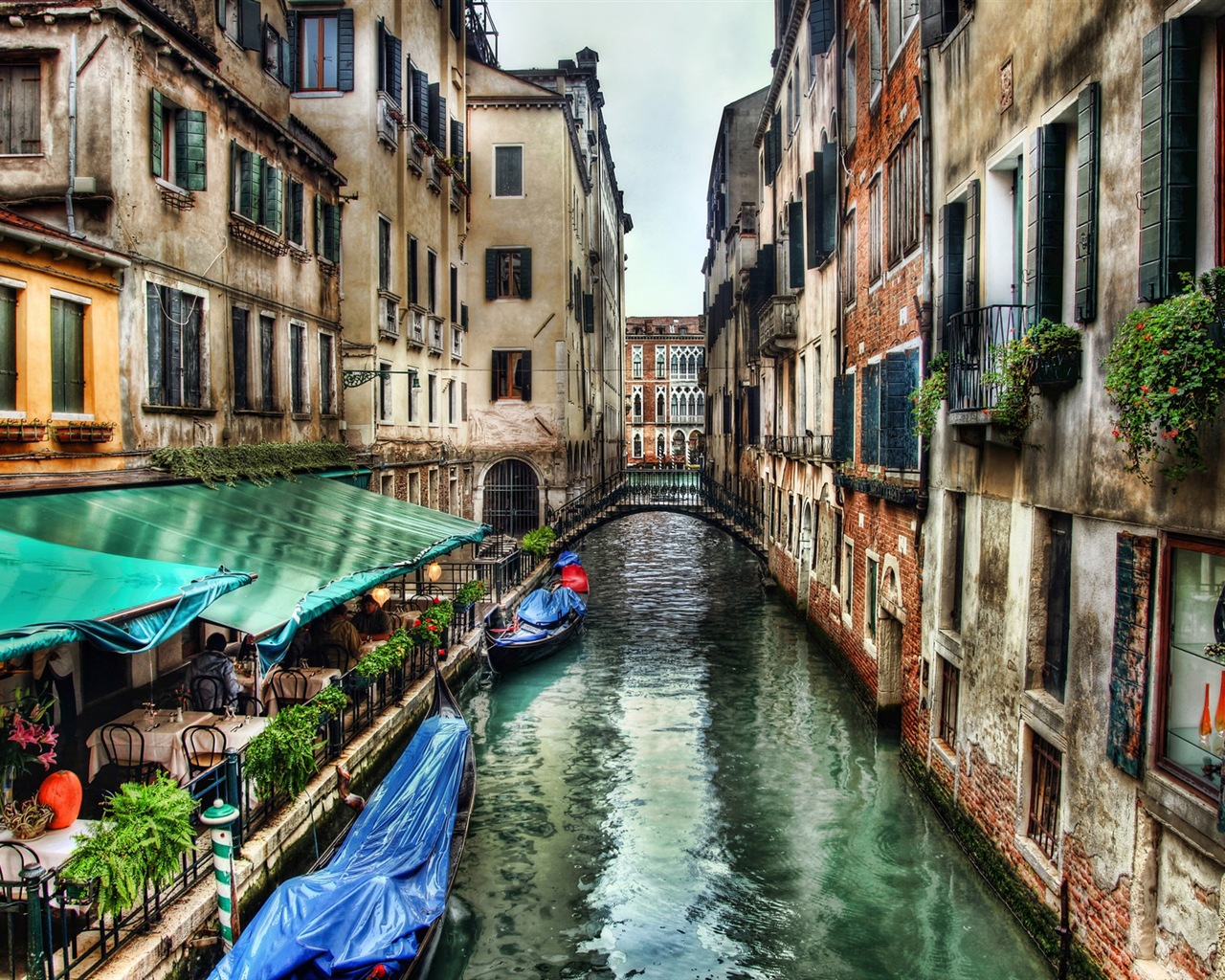 Krásné Watertown, Venice HD tapety na plochu #10 - 1280x1024