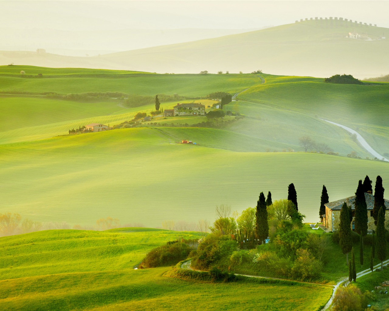 Italienne beauté naturelle papier peint paysage HD #1 - 1280x1024