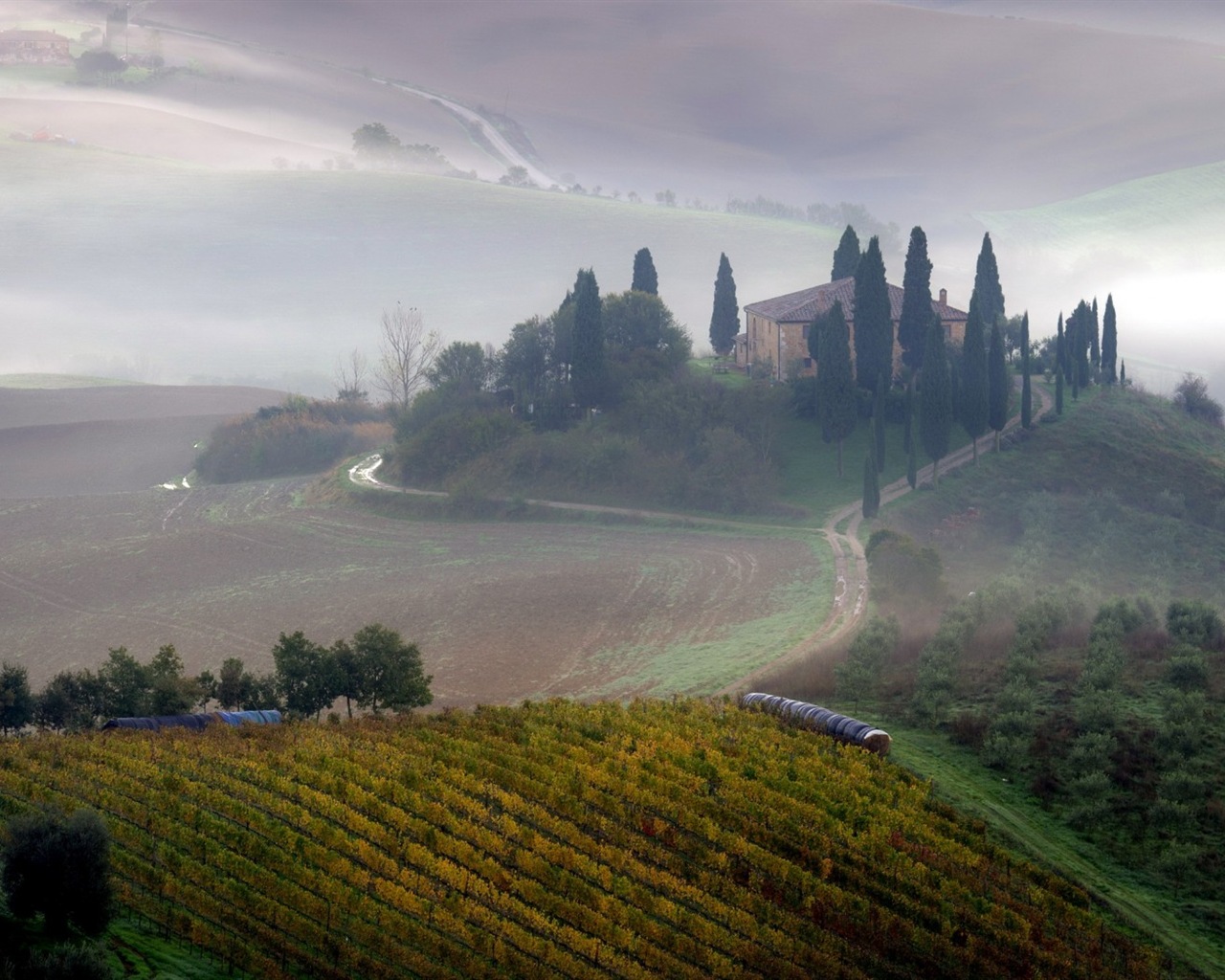 Italská přírodní krásy scenérie HD tapetu #19 - 1280x1024