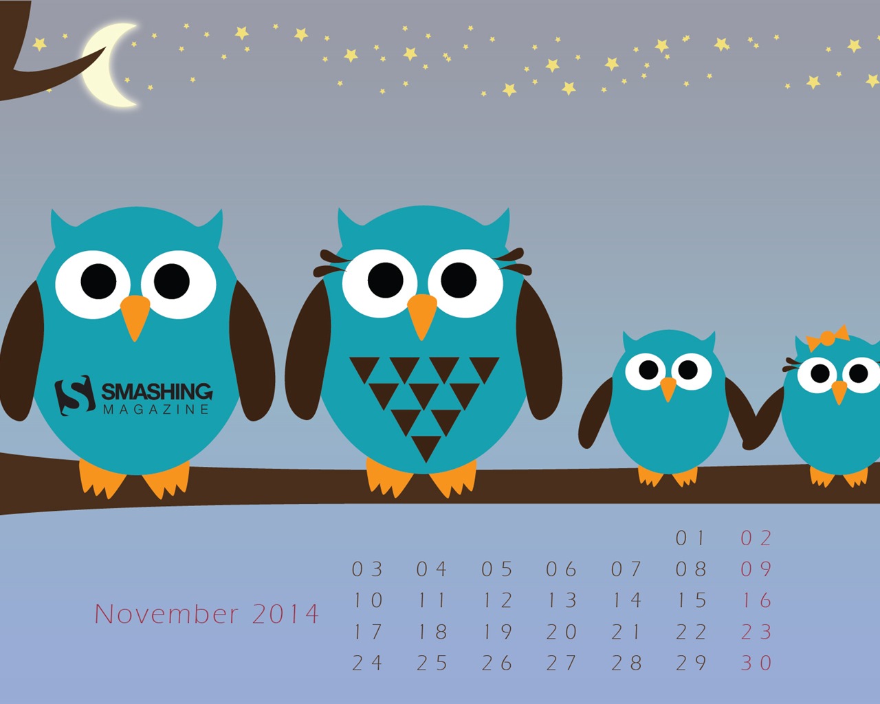 Ноябрь 2014 Календарь обои (2) #20 - 1280x1024