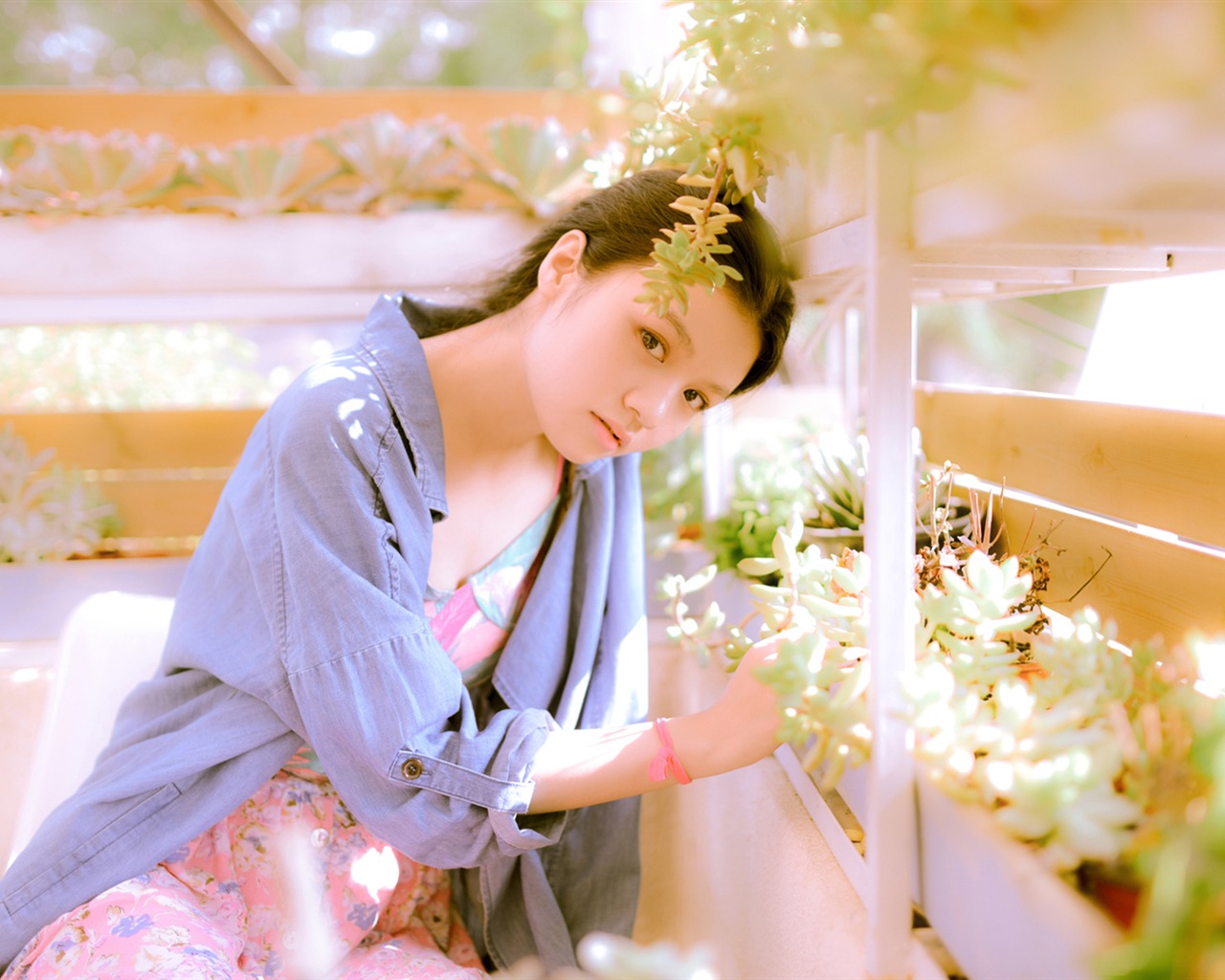 Adolescent fille japonaise Fond d'écran HD #1 - 1280x1024