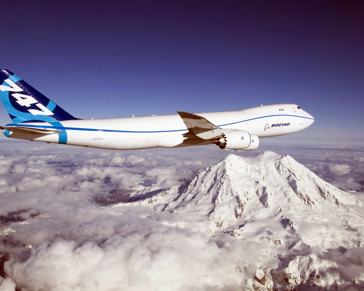 Boeing 747 dopravní letadlo HD tapety na plochu #9 - 1280x1024