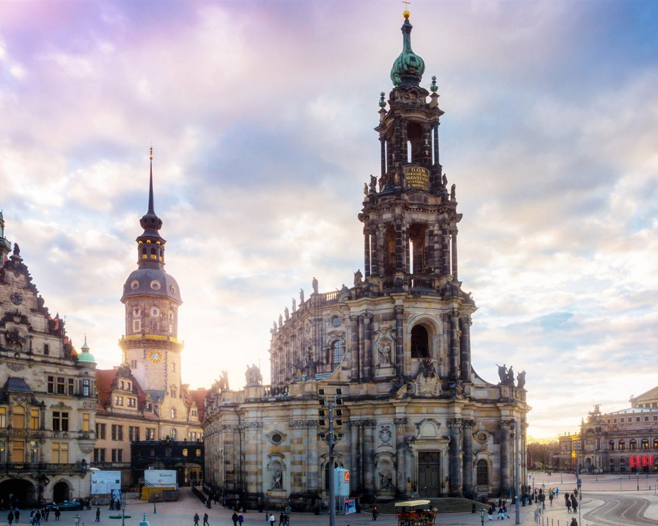 HD обои городской пейзаж Германия Дрезден #3 - 1280x1024