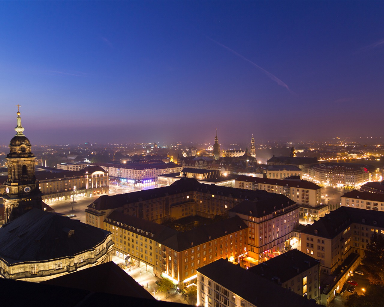 Německo Drážďany město krajina HD tapety na plochu #5 - 1280x1024