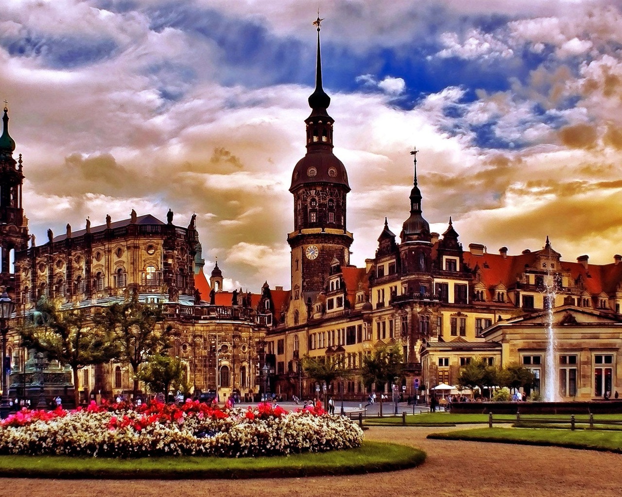 HD обои городской пейзаж Германия Дрезден #17 - 1280x1024
