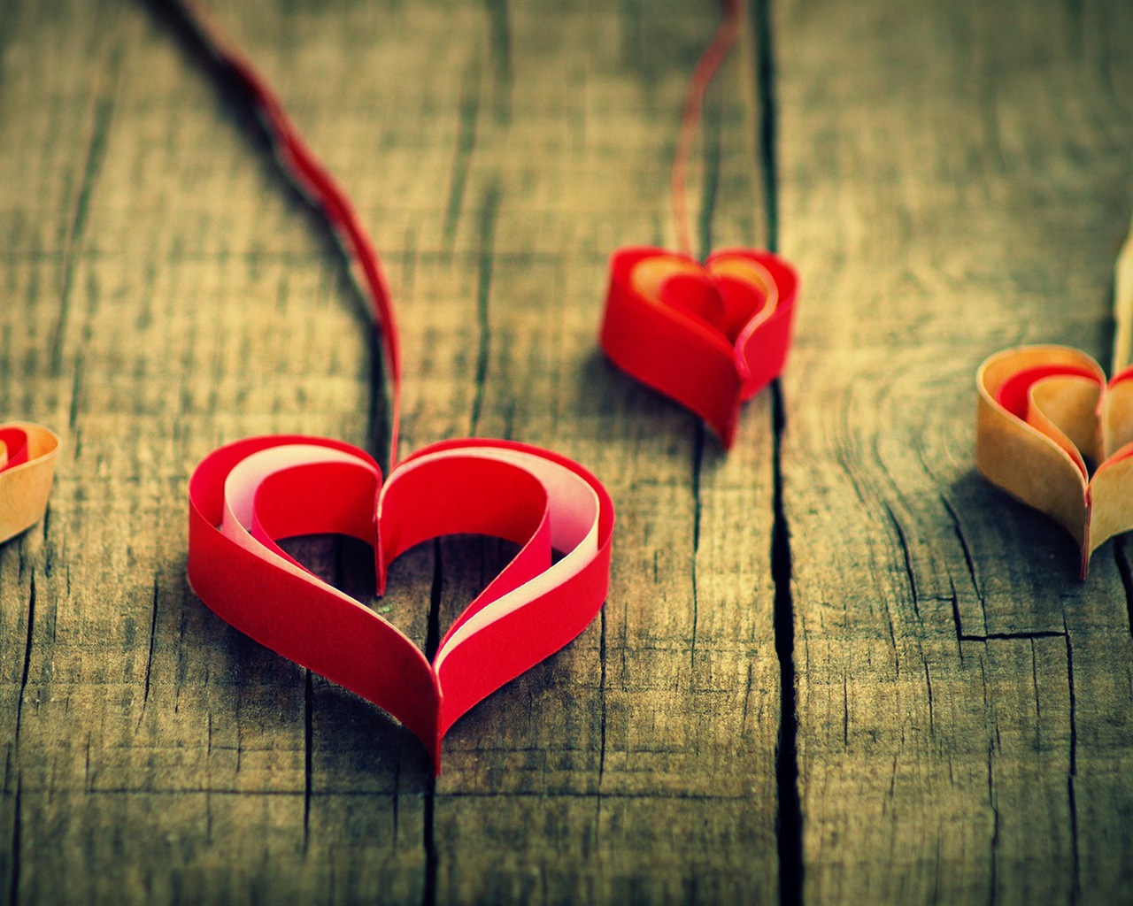 Тема любви, творческих HD обои форме сердца #3 - 1280x1024