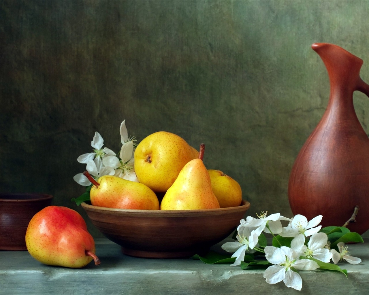 Succulent fruits, poires close-up fonds d'écran HD #10 - 1280x1024