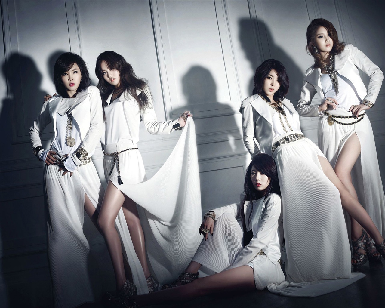 4Minute Korean music beautiful girls combination HD wallpapers #13 - 1280x1024
