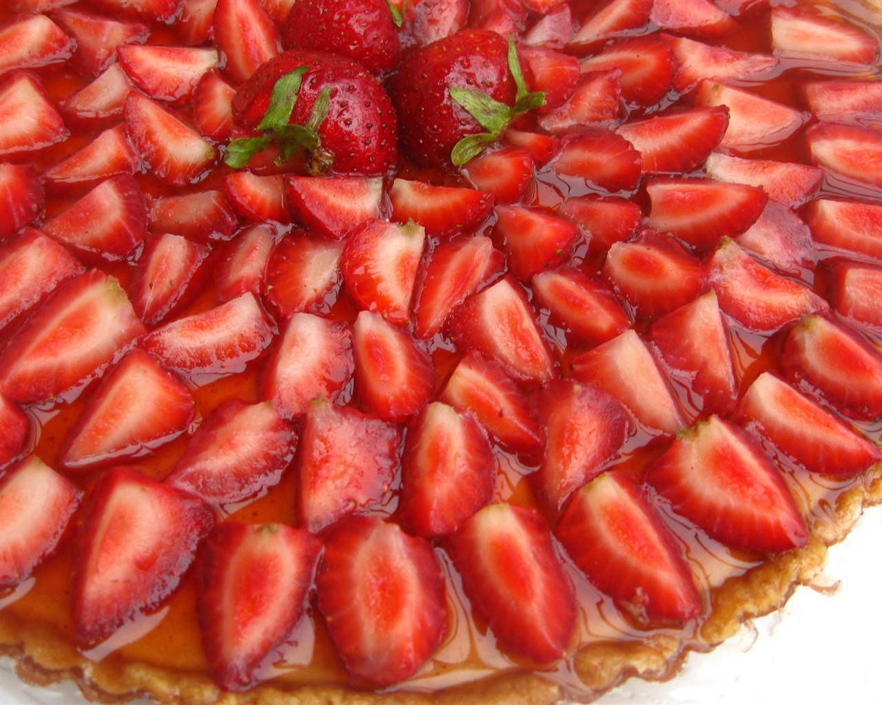 맛있는 딸기 케이크의 HD 배경 화면 #16 - 1280x1024