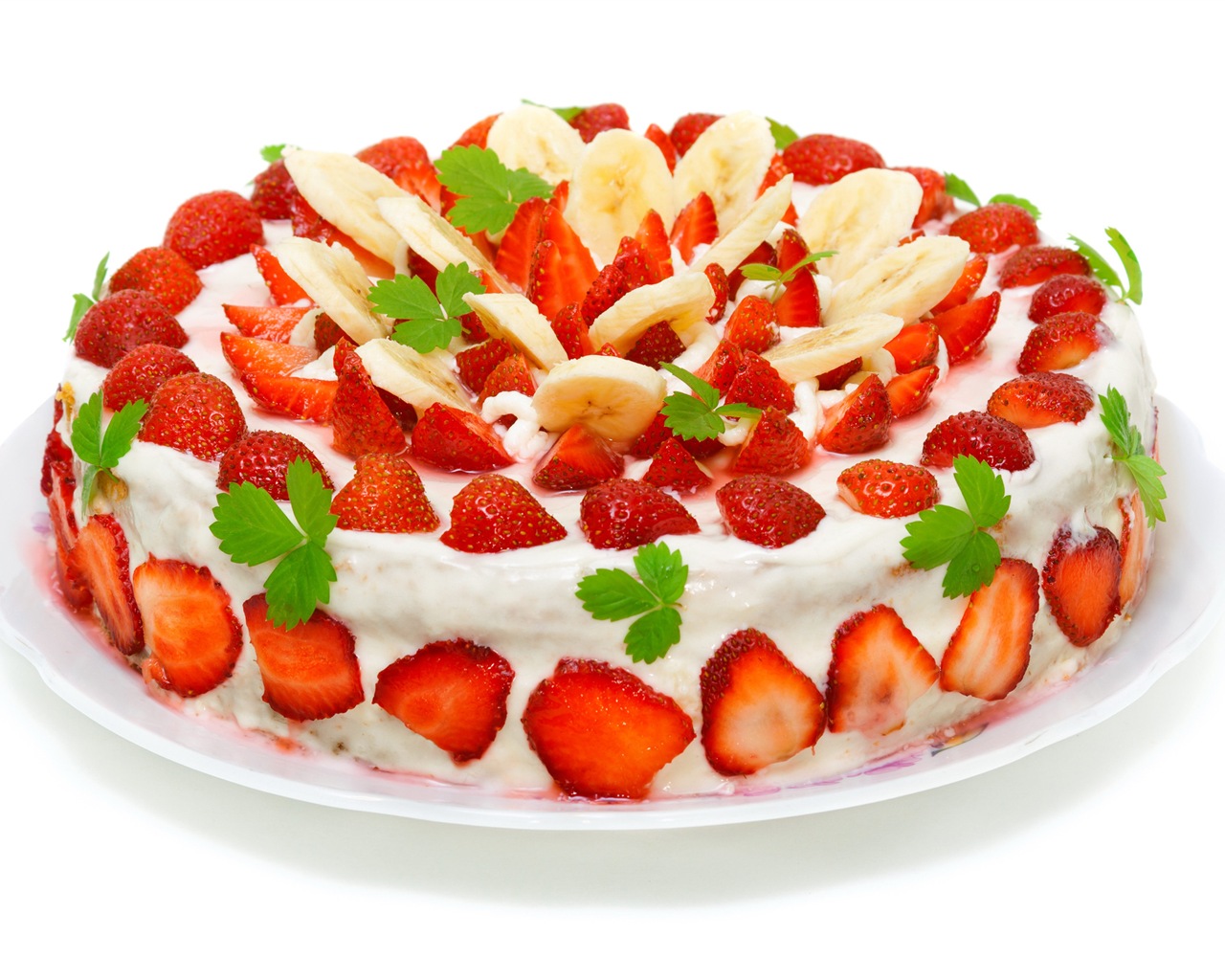 Delicious strawberry cake HD wallpapers #17 - 1280x1024