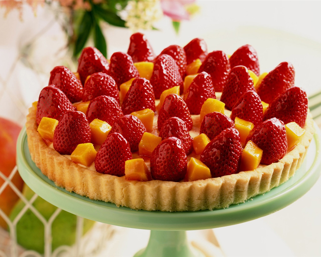 Delicious strawberry cake HD wallpapers #22 - 1280x1024
