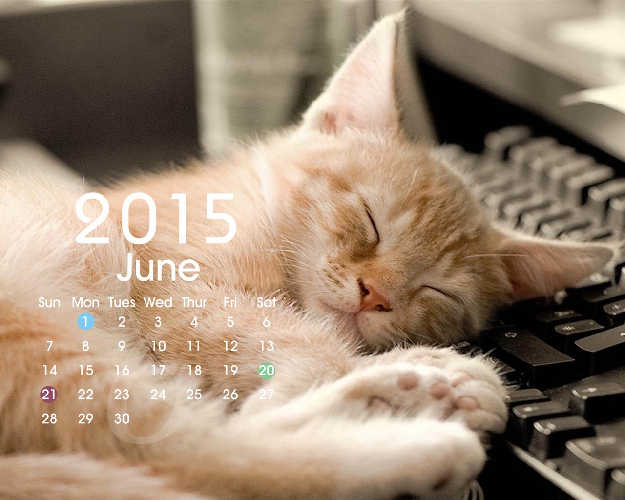 Calendario 2015 fondos de pantalla de alta definición #19 - 1280x1024