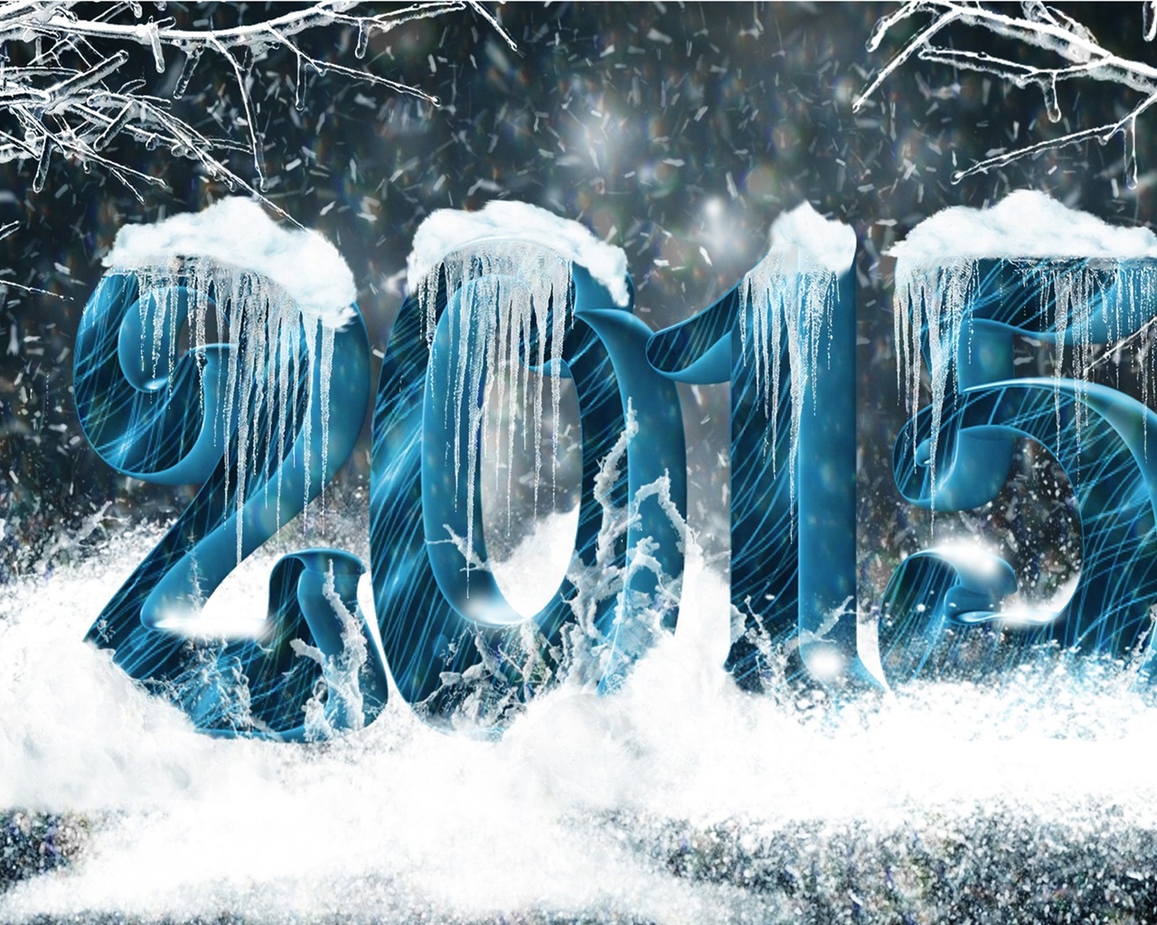2015 Новый год тема HD обои (2) #20 - 1280x1024