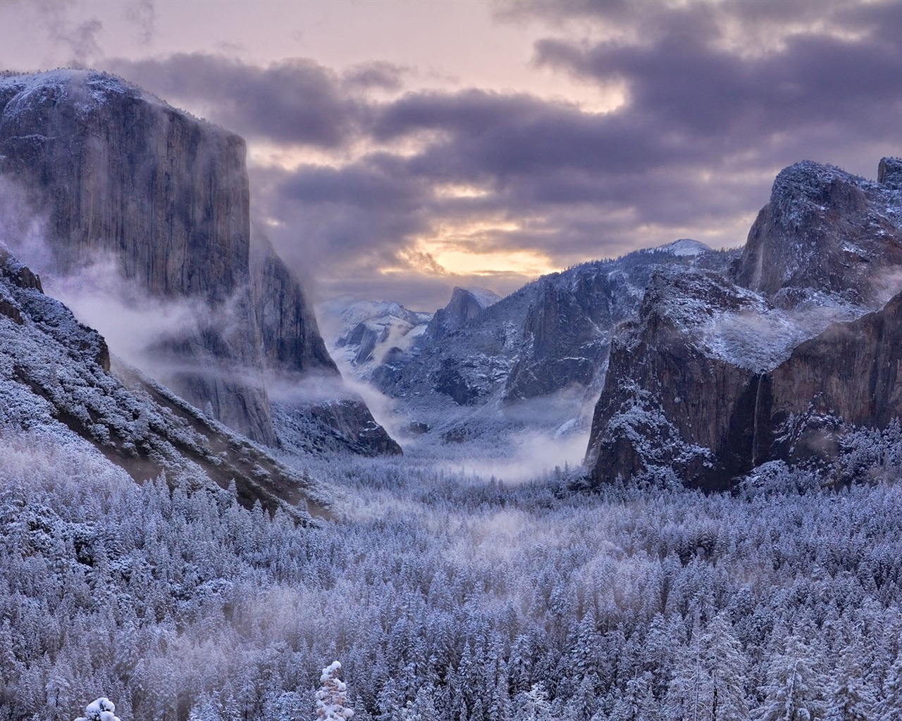 Winter Schnee-schöne Landschaft HD Wallpaper #3 - 1280x1024