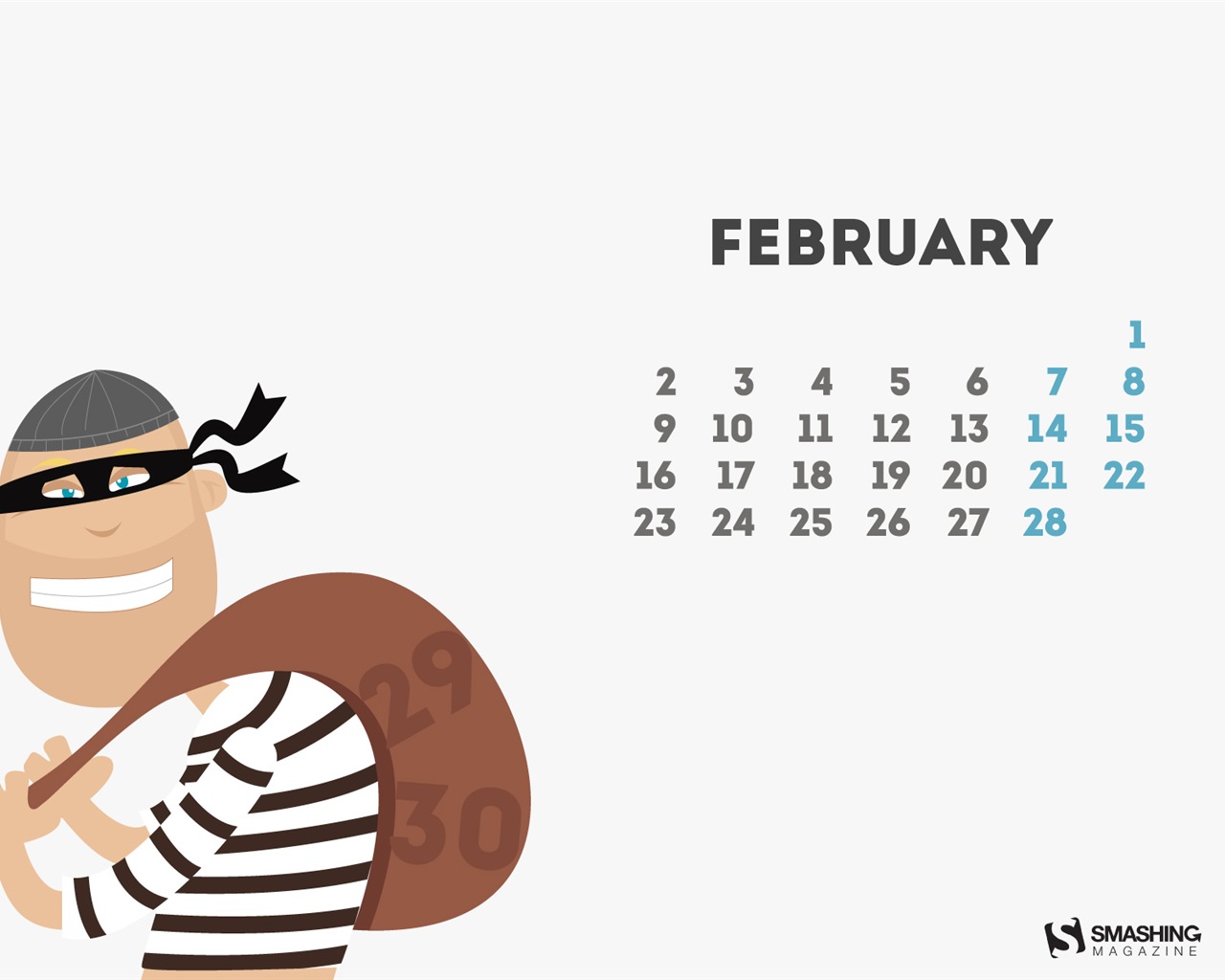 February 2015 Calendar wallpaper (2) #18 - 1280x1024