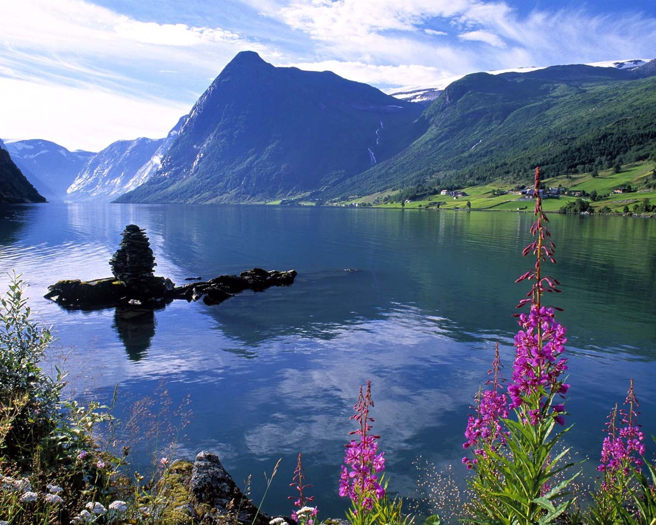 Wallpapers hermosas nórdicos HD paisajes naturales #5 - 1280x1024