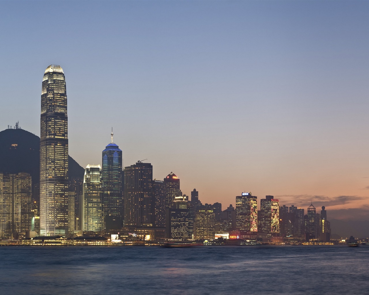 홍콩의 도시 풍경 아름다운 HD 배경 화면 #4 - 1280x1024