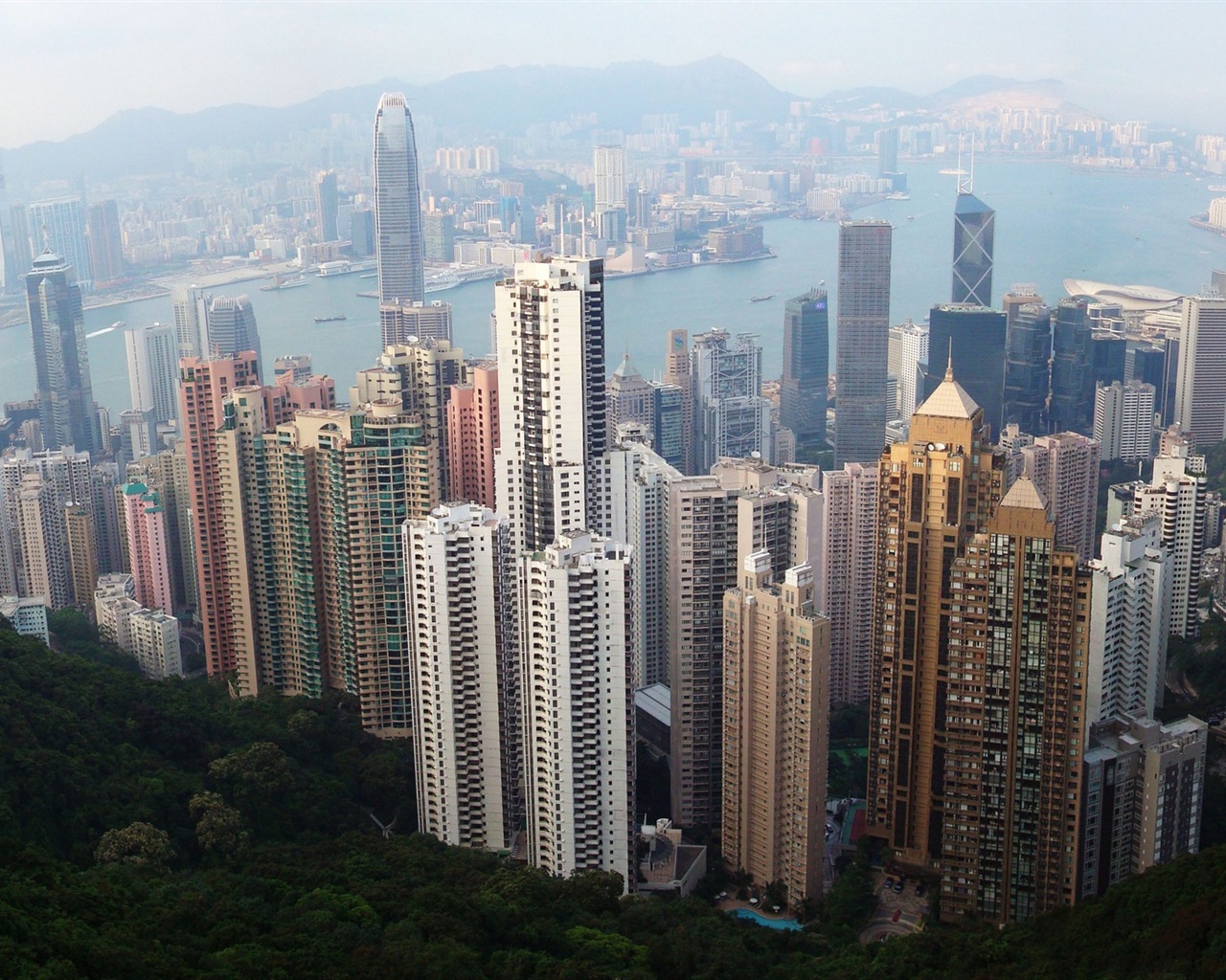 홍콩의 도시 풍경 아름다운 HD 배경 화면 #6 - 1280x1024